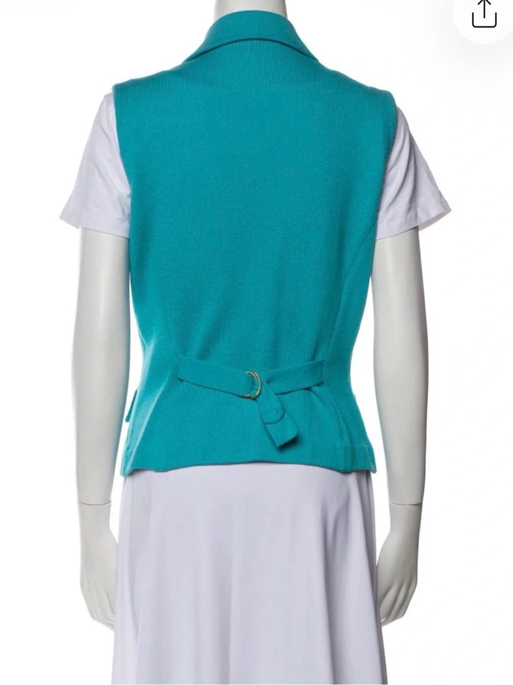 St. John Collection teal sleeveless